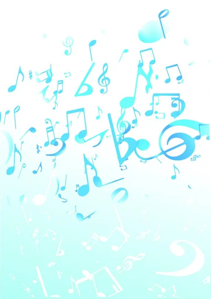 Illustration Vectorielle Musique Style Rétro Bleu Fond Abstrait — Image vectorielle