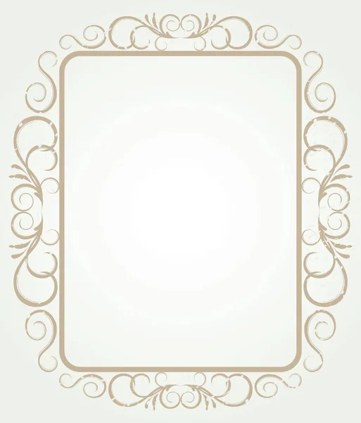 Vintage Frame Border Design Vector — Stock Vector