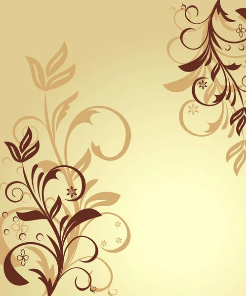 Ілюстрація Квіткова Фонова Листівка Дизайну Вектор — стоковий вектор