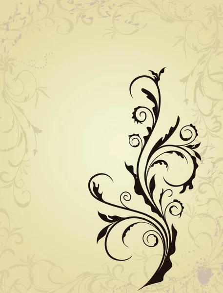 Ілюстрація Квіткового Фону Дизайнерської Картки Вектор — стоковий вектор