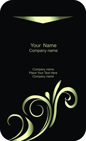 Ilustração Etiqueta Empresa Cartão Modelo Com Nome Vetor —  Vetores de Stock