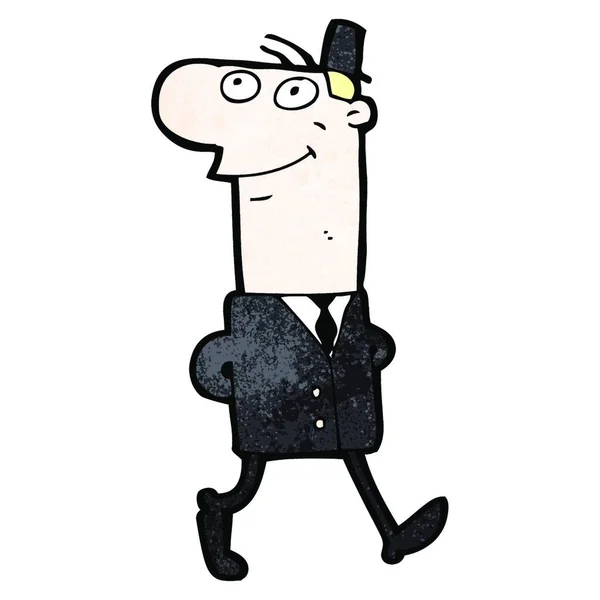 Cartoon Character Vector Illustrazione Isolata Bianco — Vettoriale Stock