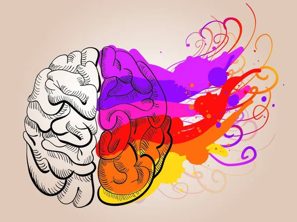 Концепция Творчество Мозг — стоковый вектор