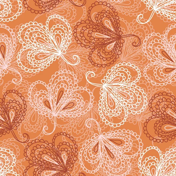 Ornate Florale Nahtlose Muster — Stockvektor