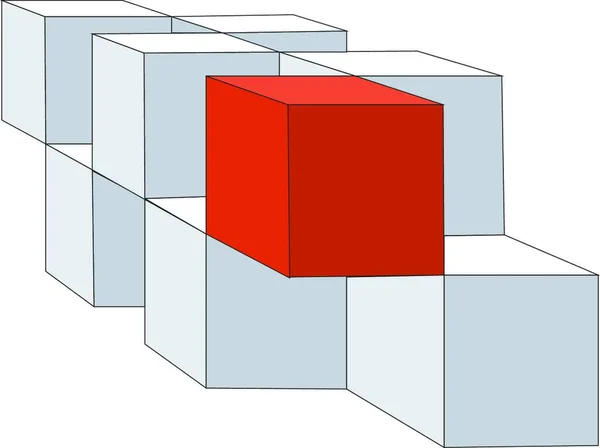 Кубики Цвете — стоковый вектор