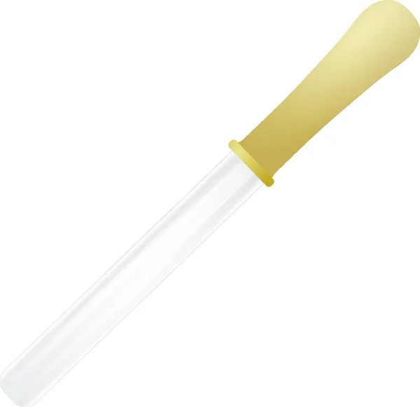 Pipette Sur Fond Blanc — Image vectorielle