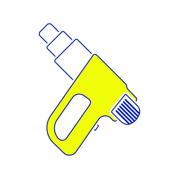 电气工业干燥机的图标 细线设计 矢量说明 — 图库矢量图片