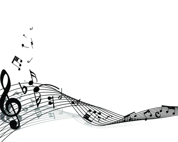 Personal Notas Musicales Eps Ilustración Vectorial Con Transparencia — Vector de stock