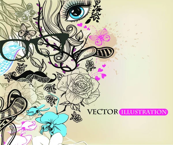 Ilustración Abstracta Vector Color — Vector de stock