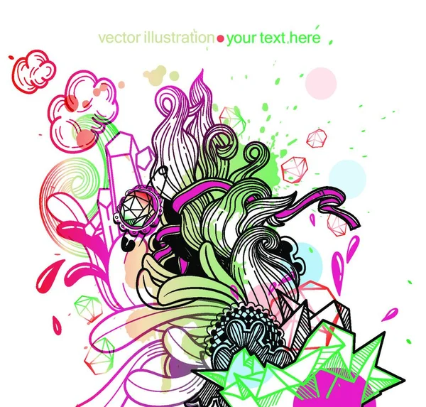 Abstract Color Vector Illustration — Stock Vector