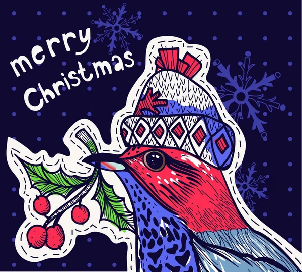 Carte Noël Illustration Vectorielle — Image vectorielle