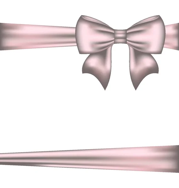 Illustration Elegant Bow Packing Gift Vector — Stock Vector