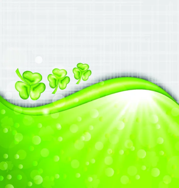 Ilustración Fondo Del Día San Patricio Con Temblor Vector — Vector de stock