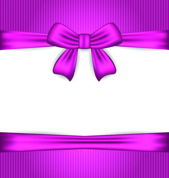 Illustration Elegance Pink Wrapping Ribbon Bow Vector — Stock Vector