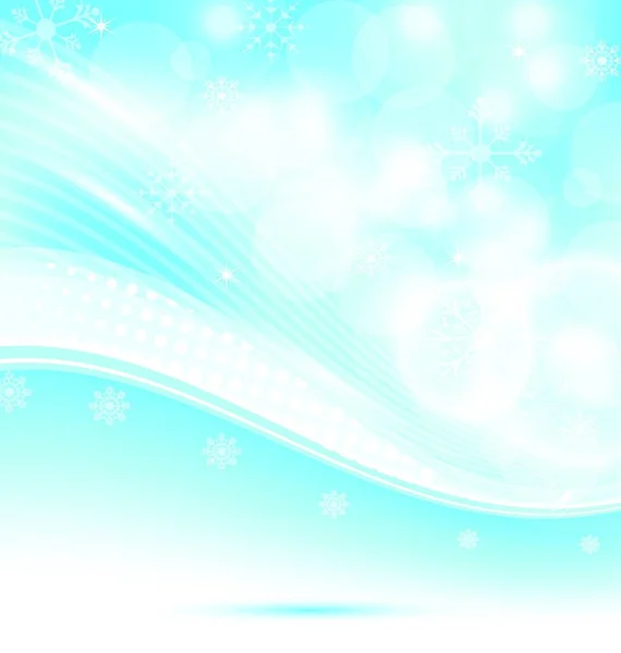 Εικονογράφηση Χριστουγεννιάτικο Κυματιστό Φόντο Νιφάδες Χιονιού Διάνυσμα — Διανυσματικό Αρχείο