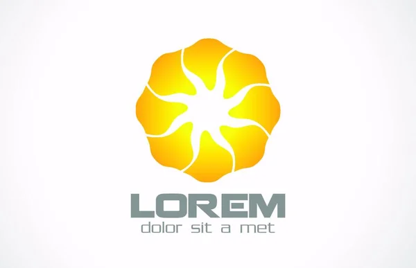 Modelo Abstrato Logotipo Projeto Flor Forma Infinita Ícone Estrela Octo —  Vetores de Stock