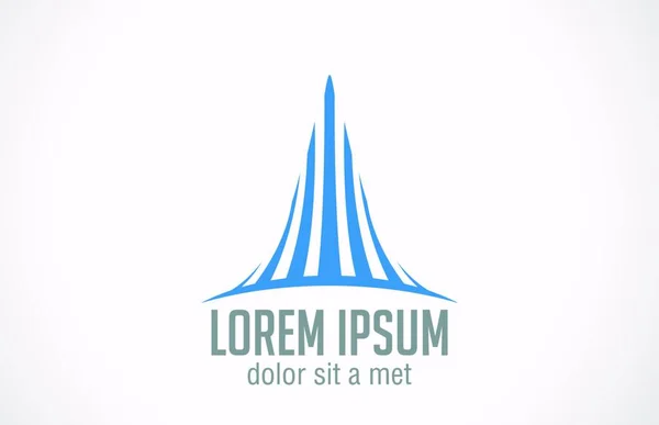 Conceptul Companiei Imobiliare Șablon Design Logo Vectorial Simbolul Creativ Afacerilor — Vector de stoc