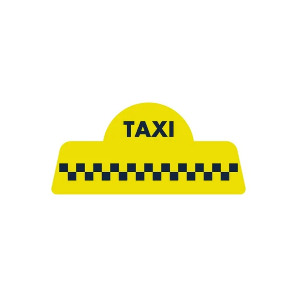 Taxi Tető Ikon Lapos Color Design Vektorillusztráció — Stock Vector
