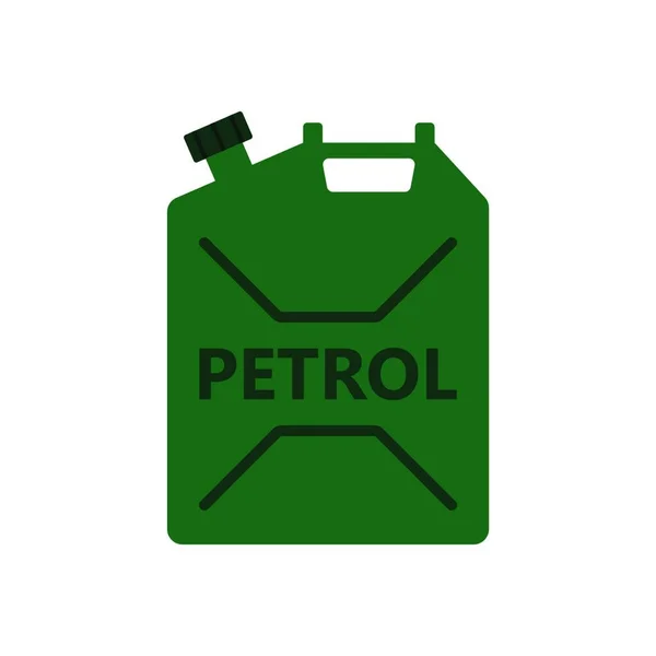 Icono Del Bidón Combustible Diseño Color Plano Ilustración Vectorial — Archivo Imágenes Vectoriales