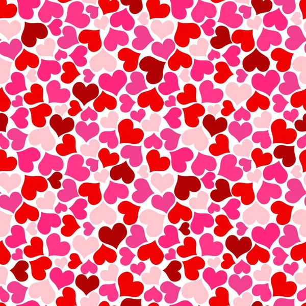 シームレスなかなり背景にハート バレンタイン愛の時間のすばらしい色の詳細 — ストックベクタ
