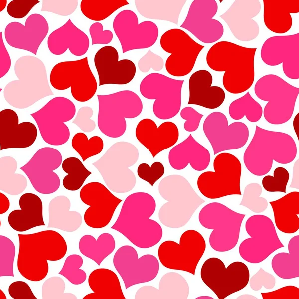 Fondo Bonito Sin Costuras Con Corazones Detalles Colores Finos Para — Vector de stock