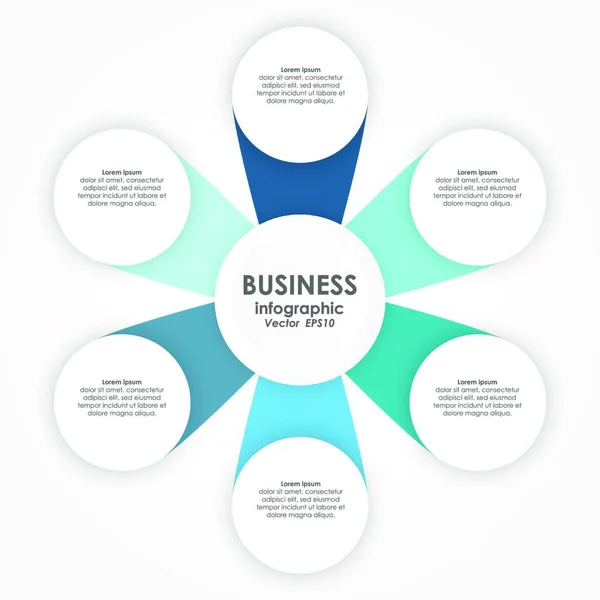 Ilustração Vetorial Gráfico Info Para Conceitos Negócios Trabalho Equipe — Vetor de Stock