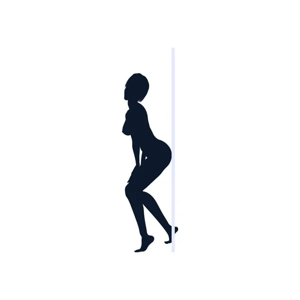 Stripper Night Club Icône Conception Couleur Plate Illustration Vectorielle — Image vectorielle