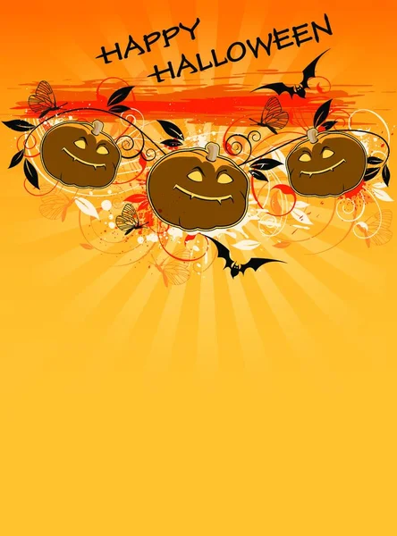 Векторный Оранжевый Фон Хэллоуина — стоковый вектор