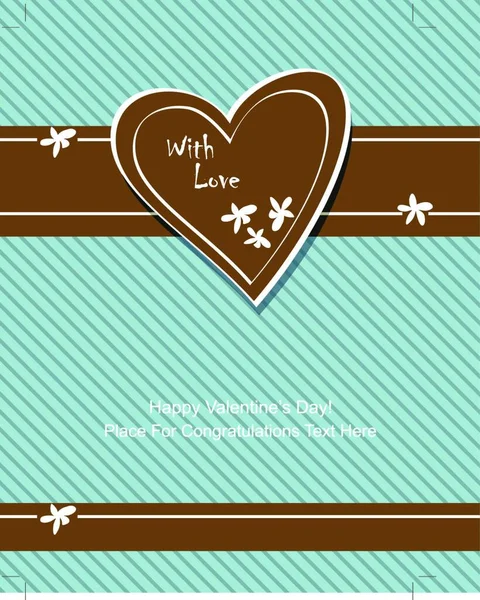 Bunter Hintergrund Für Valentinstag Karte — Stockvektor