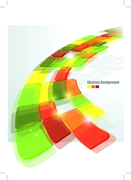 Sfondo Astratto Con Molte Piastrelle Colorate — Vettoriale Stock