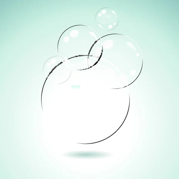 ベクトルアイデア球根 ガラスチャットバブル — ストックベクタ