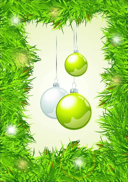 优雅的圣诞节背景 有彩带和彩带 优雅的圣诞节背景 — 图库矢量图片