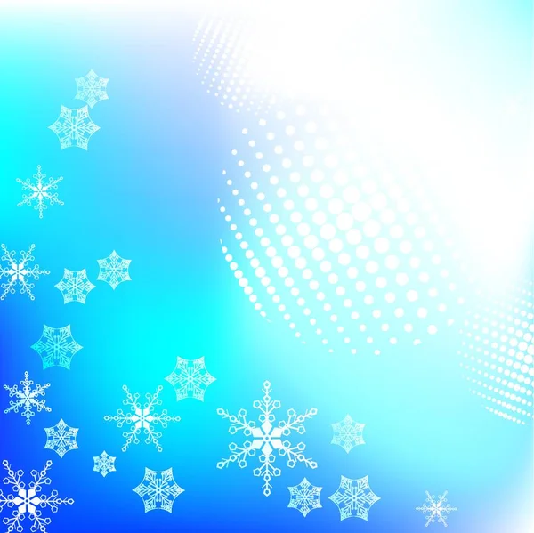 Синій Фон Сніжинками — стоковий вектор