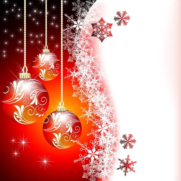 Closeup Άποψη Των Χριστουγέννων Διακόσμηση Των Διακοπών Μπάλα — Διανυσματικό Αρχείο