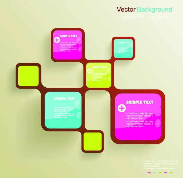Retro Style Website Sablon Vector Design Keret — Stock Vector