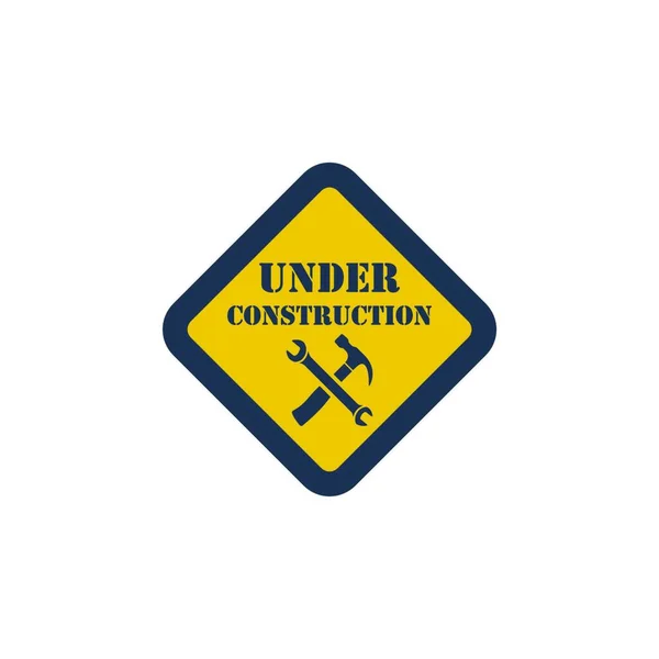 Icon Construction Flat Design Vector Illustration — Stock Vector