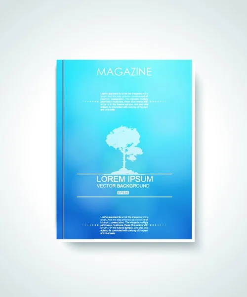 Designvektor Für Magazin Cover Layout — Stockvektor