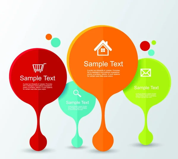 Set Infografiche Moderne Schema Disegno Della Linea Temporale Vettore — Vettoriale Stock