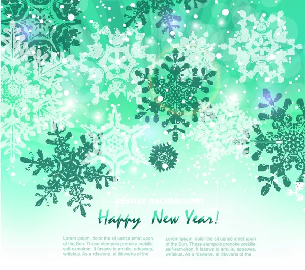 Silver Vintern Abstrakt Jul Background Vector Illustration — Stock vektor