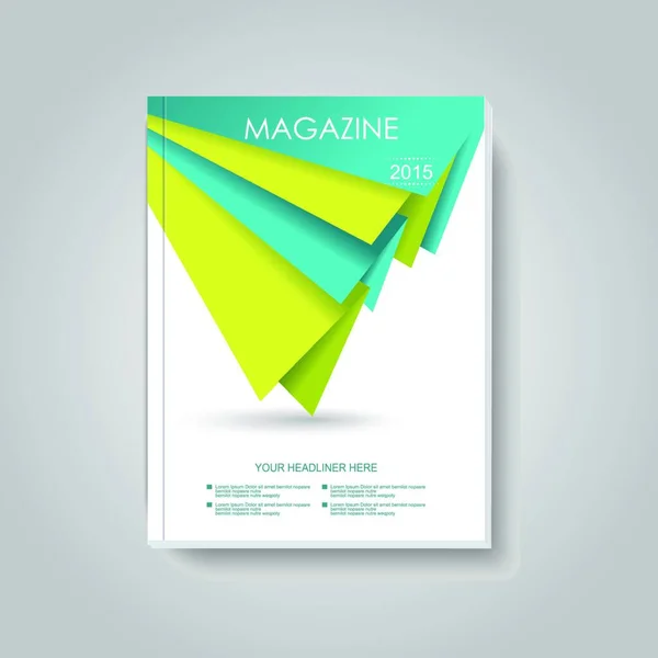 Brochures Affaires Vectorielles Conception Géométrique Magazines Bannières — Image vectorielle