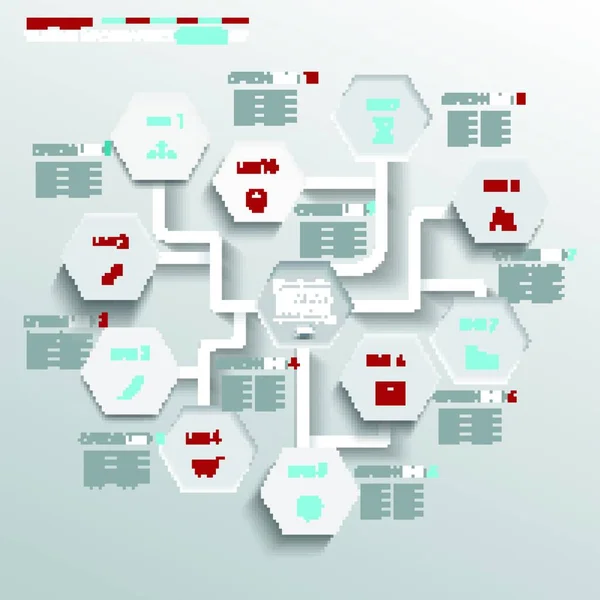 Diseño Infográfico Sobre Fondo Gris Archivo Vectorial Eps — Archivo Imágenes Vectoriales