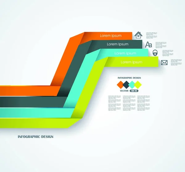 Anzahl Option Banner Design Vorlage Kann Für Infografiken Workflow Layout — Stockvektor