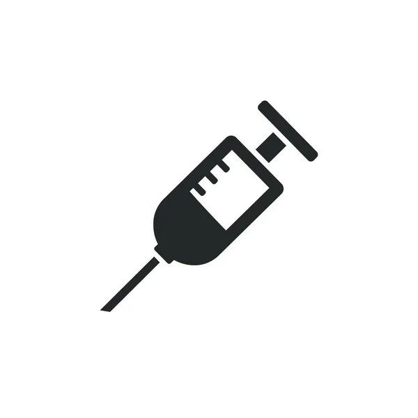 Syringe Icon Medicine Icon Isolated Vector Illustration — Stock Vector