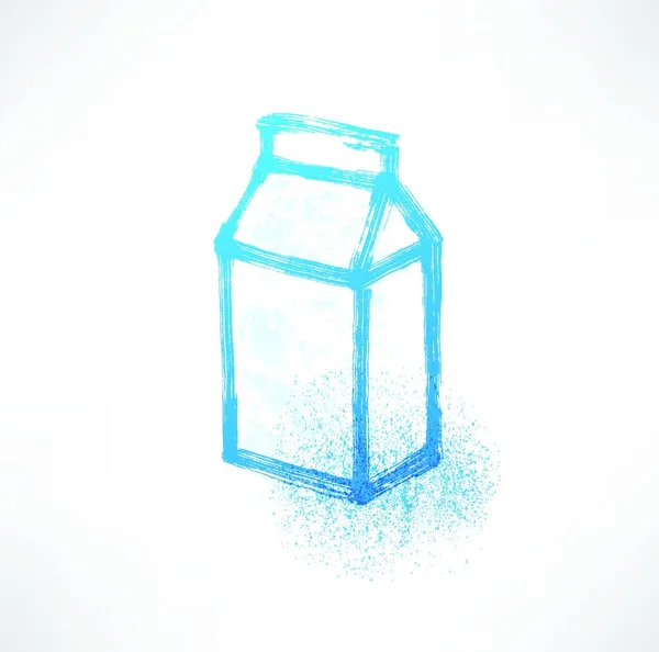 Коробка Молоком — стоковый вектор