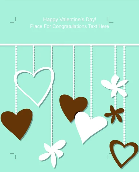 Colorful Background Valentine Day Card — Stock Vector