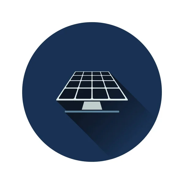 Ikona Panelu Energii Słonecznej Płaski Projekt Kolorów Ilustracja Wektora — Wektor stockowy