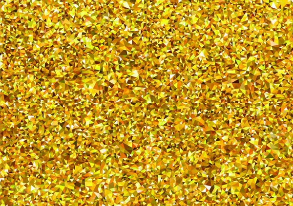 Soyut Altın Çokgen Yapısal Arkaplan Altın Tonlardaki Üçgen Örnekleri Ayrıntılı — Stok Vektör
