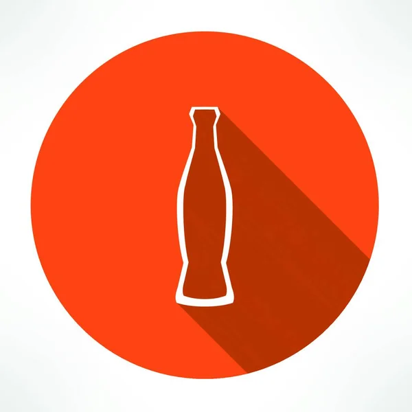 Minuman Botol Gaya Modern Datar Vektor Ilustrasi - Stok Vektor