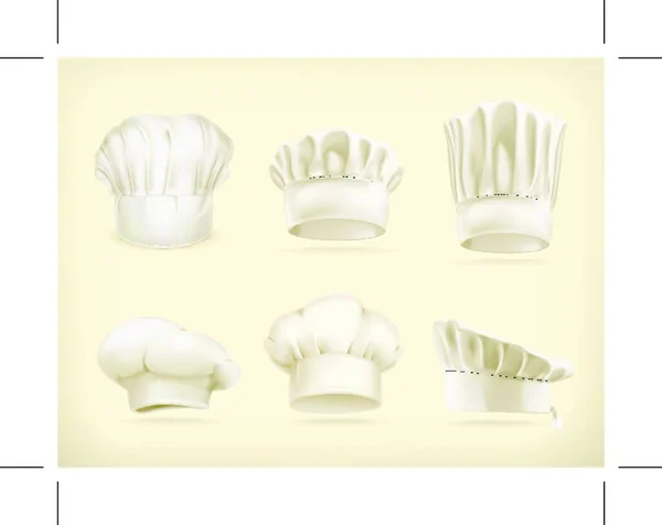 Chef Hoeden Vector Set — Stockvector