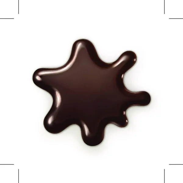 Schokoladentropfen Vektorillustration — Stockvektor